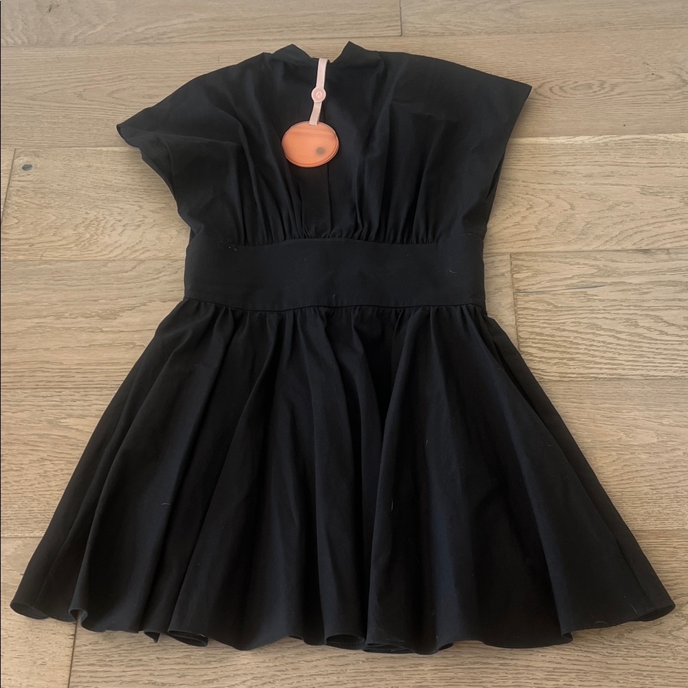 Alexis Black Dress with Double Buckle Accent - Picture 5 of 5
